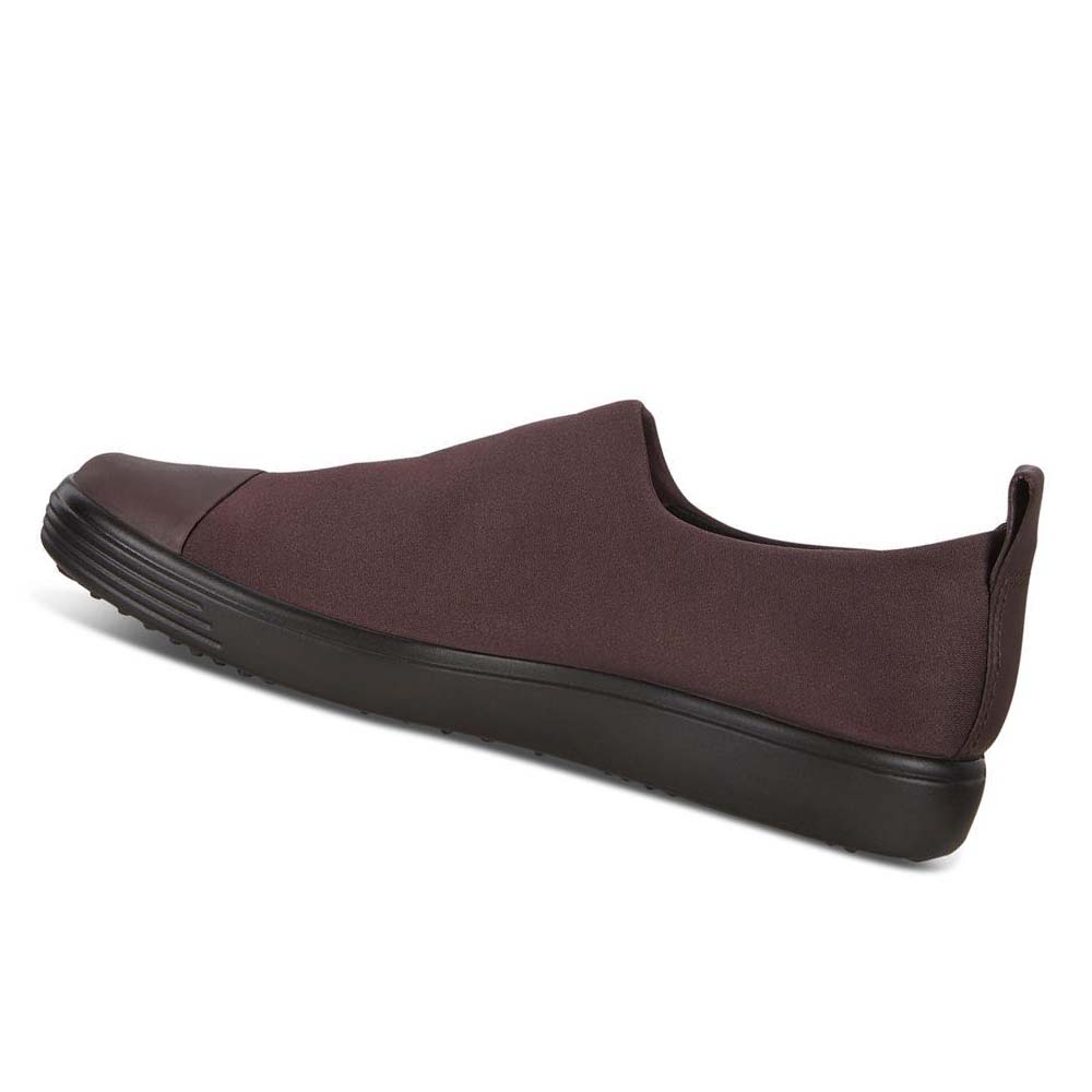 Női Ecco Soft 7 Gtx Slip-on Alkalmi Cipő Bordó | HU 72LIS